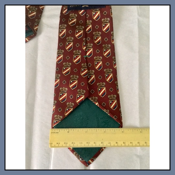 Hilfiger classic preppy crest crown vintage tie - Picture 5 of 5